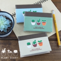 (3個)植物日記卡套本